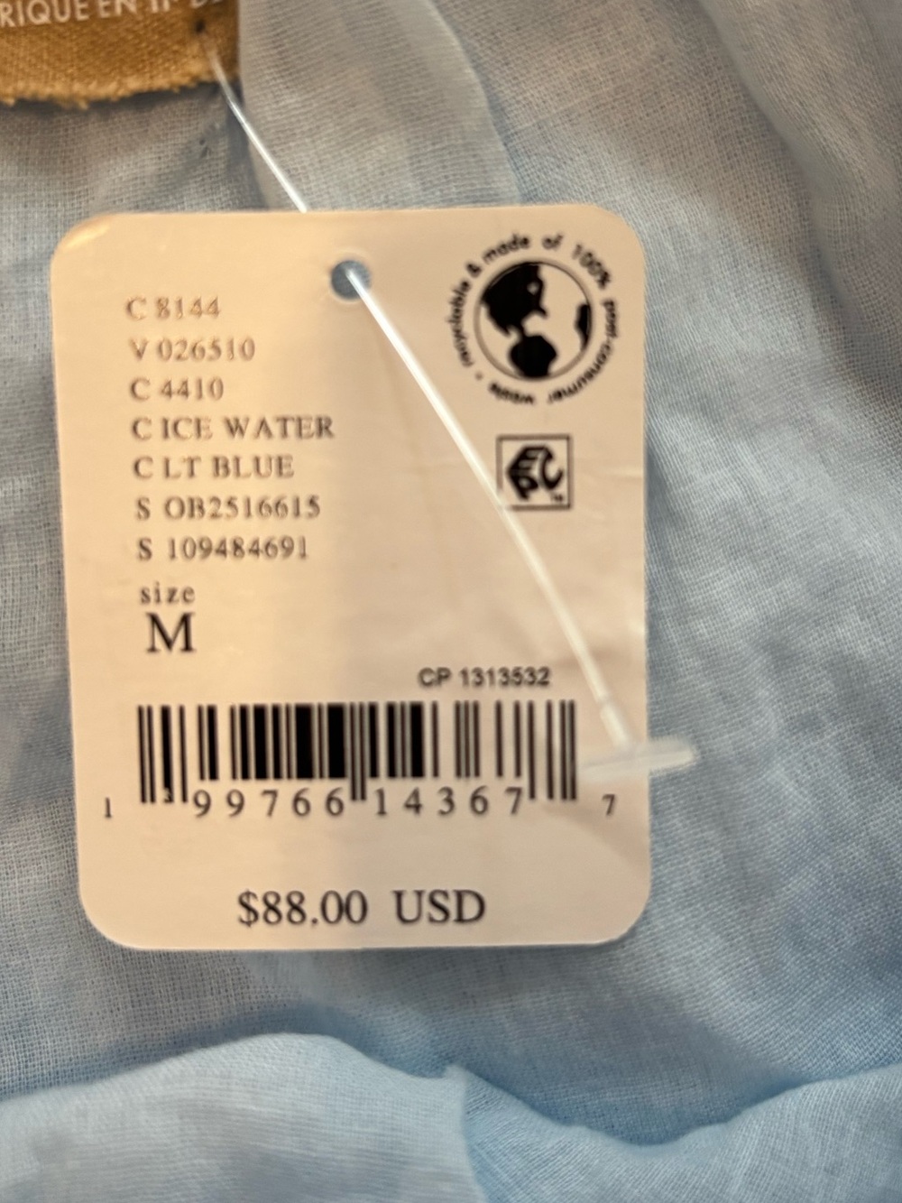 Free People Swept Away Maxi Skirt in Ice Water Size M. NWT - Picture 8 of 11